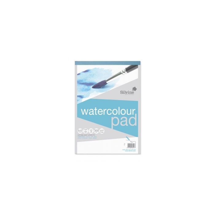 SILVINE WATERCOLOUR PAD 300gsm 229 x 305mm