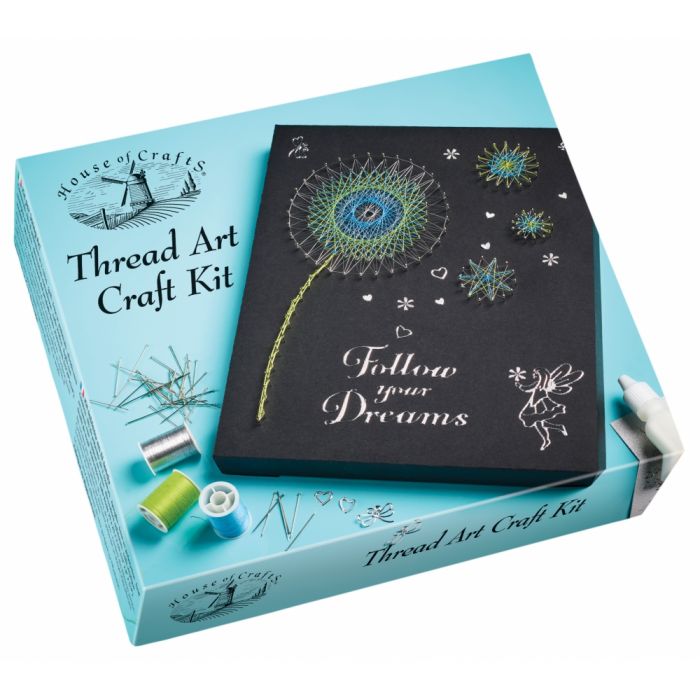 HOUSE OF CRAFTS THREAD ART CRAFT KIT