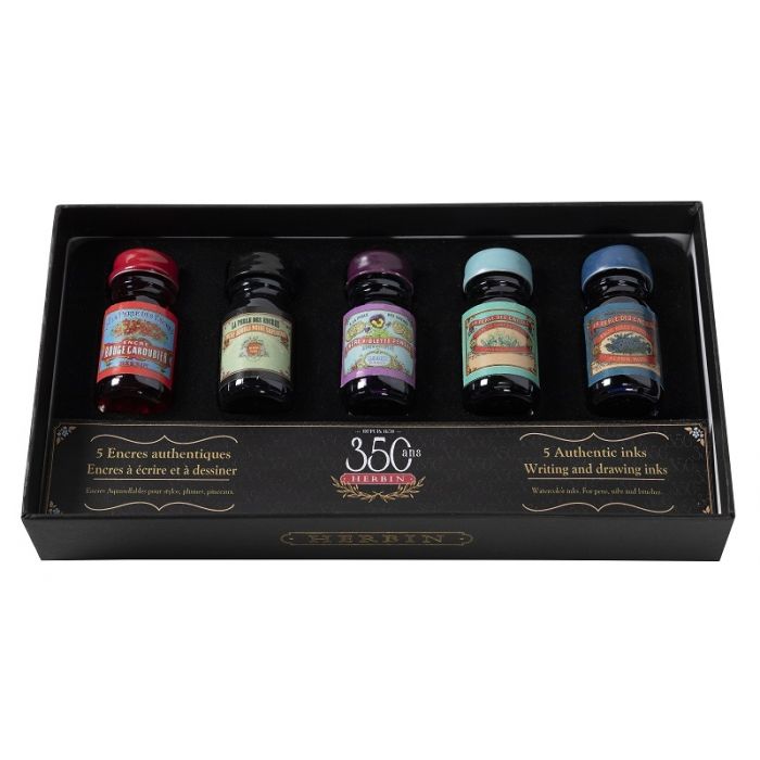 350TH ANNIVERSARY HERBIN INKS 5 x 10ml ASSORTED SET