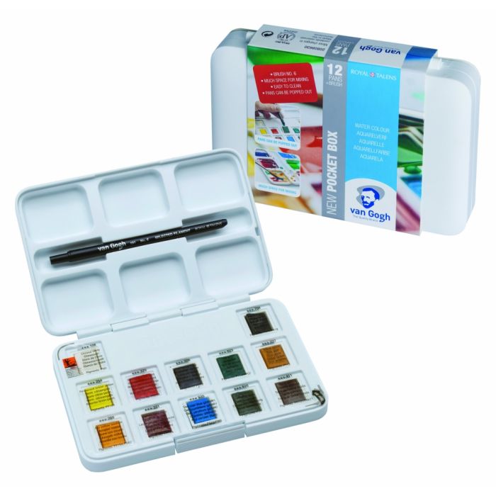 Van Gogh 12 Half Pane Pocket Watercolour Box